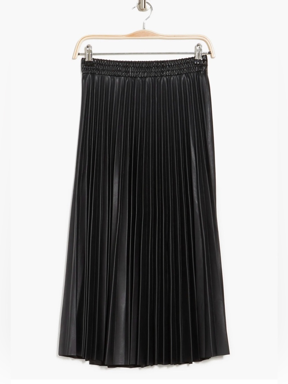 Max Studio Black Pleated Maxi Skirt size small